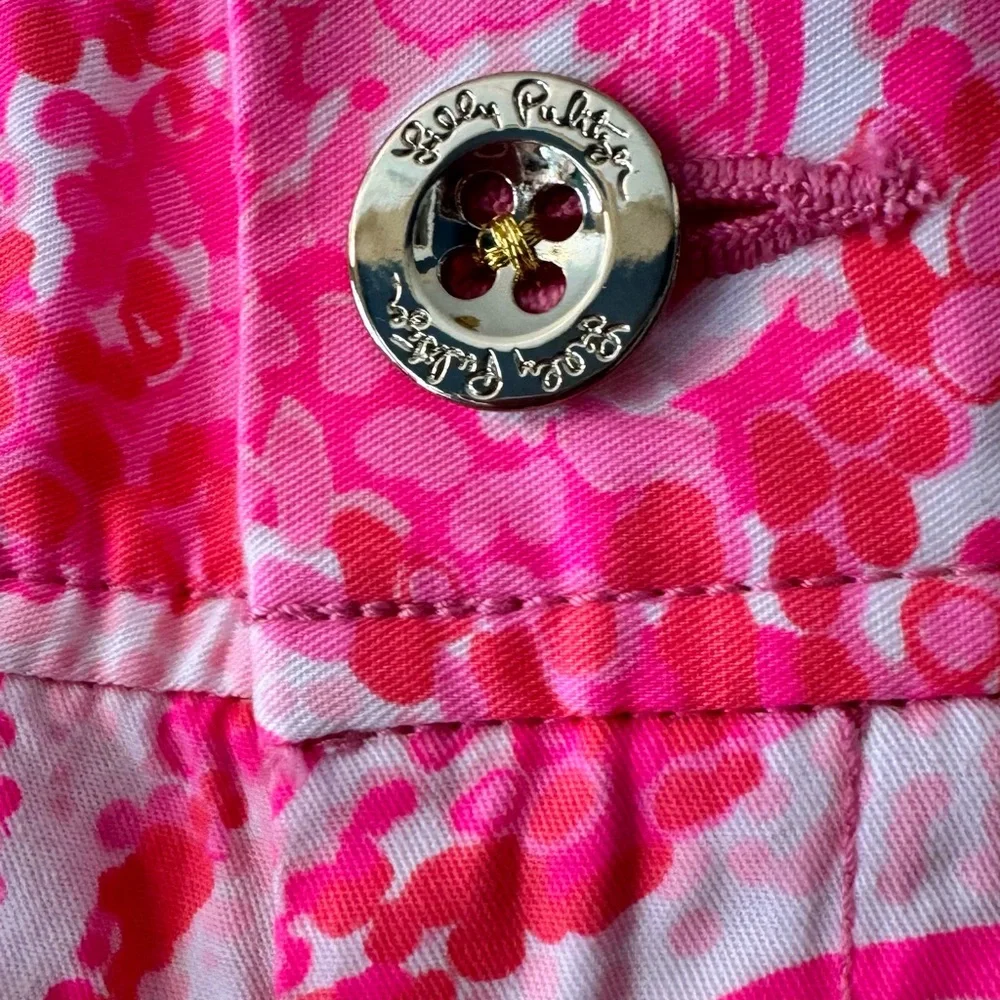 Lilly Pulitzer Vibrant Pink Patterned Walsh Shorts - Picture 2 of 8